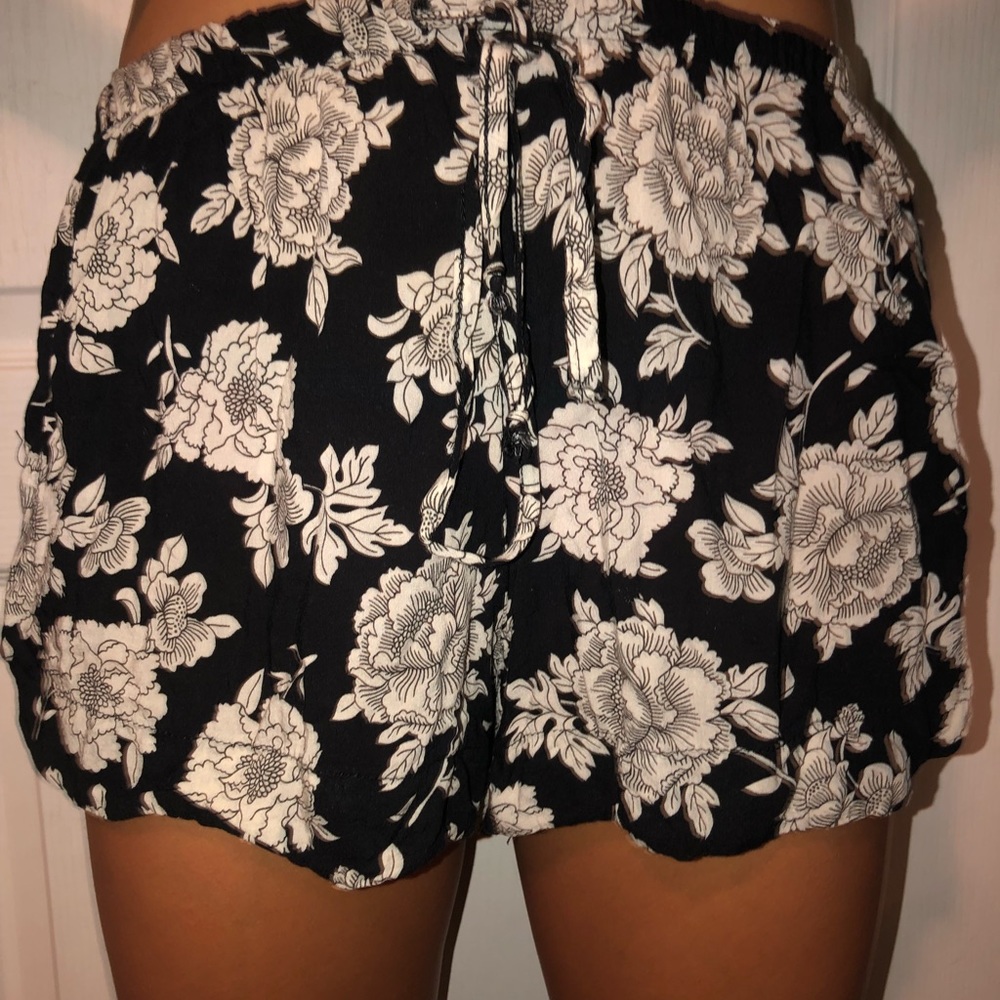 Brandy Melville Flowy Flower Shorts